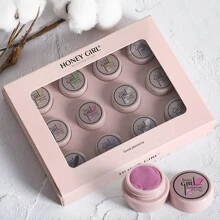 12 色美甲雕刻凝膠紫外線凝膠固體浸泡純色雕刻凝膠帶花卉和線條畫裝飾 - 彩色 - 查看 4