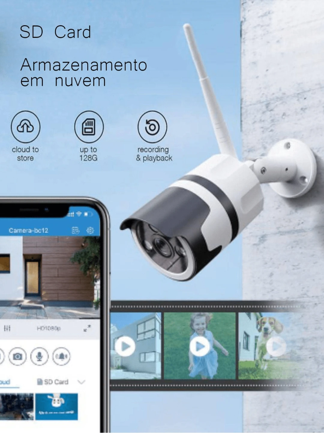 Security Cameras - White - View 1