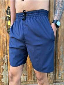 Men Shorts - สีน้ำเงิน - ดู 1