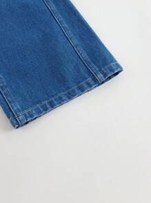 吐溫女孩秋季休閒時尚闊腿牛仔褲