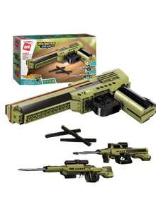 Creative Themed 3-in-1 Transformable Toy Pistol Model Building Blocks Toy - Army Green - View 2