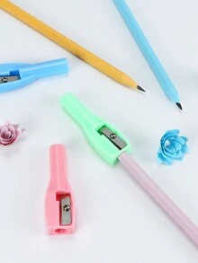 multibey 3入組有色筆蓋設計筆刀,創意便攜鉛筆削尖工具,適用於辦公室,學校,學生 - 彩色 - 查看 3