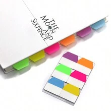 600pcs Self-adhesive Index Tabs 1 Inch File Label Page Marker Colorful Sticky Notes For Writeable Labeling And Categorizing Files - Multicolor - View 4