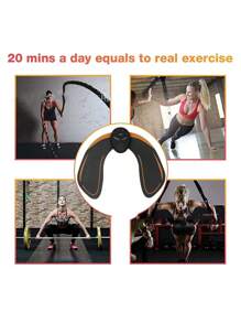 KIPOZI Hips Trainer Abs Stimulator Electronic Muscle Toner, Smart Wearable Butt Lifting Machine, Body Beauty Intelligent Wireless Fitness Apparatus Buttocks Abdominal Fitness Slimming Massager For Men Women - màu đen - Xem 5
