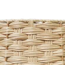 1pc Pe Rattan Christmas Tree Skirt, Diameter 56cm/66cm, Height 25cm, After Combination - Yellow - View 4