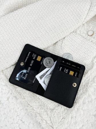 SOUTHLAND&KANGAROO 黑色钱包口袋钱包时尚男士超薄轻便便携式现金钱卡钱包适用于生日礼物周年纪念情人节女士女士女孩青少年大学生学校学生男士礼品袋礼品执照夹卡夹钱包名片夹信用卡夹身份证夹女士迷你钱包卡片钱包