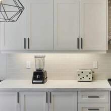 1包櫥櫃拉手不銹鋼抽屜拉手磨砂黑色不銹鋼廚房抽屜手柄現代家用五金浴室梳妝臺