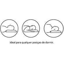 Travesseiro Ortobom Bonjour 100% Antalérgico 50x70cm - Branco - Visão 5