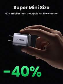 UGREEN UGREEN 30W GaN PD Typ C Schnellladegerät, kompatibel mit iPhone 16 15 14, geeignet für Reisen, Büro, Wohnheim und Zuhause Adapter