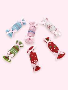 2pcs/pack Various Color Candy Shaped Cat Toy From Christmas Series - Multicolor - View 4
