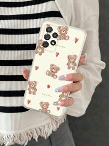 可愛熊設計TPR聚氨酯材料手機殼適用於蘋果和三星手機 - 彩色 - 查看 4