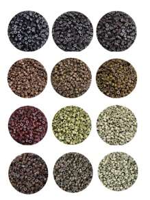 100pcs brown Hair Extensions Tools Kit Micro Rings Links Beads, 5mm Silicone Lined Beads for Human Hair Extensions Tool-Multi-colored,Hair Extension Link Ring Beads - Brown - View 6