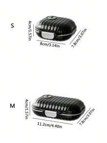 1pc Portable 7 Day Pill Box For Medicine Pills Storage And Organizing