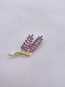 1pc Purple Tassel Brooch, 2025 New Fashionable Cheongsam Accessory And Exquisite Barley Flower Pin For High-End Women's Wear Valentines, Mom, Mother, Mother's Day, Gift