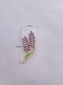 1pc Purple Tassel Brooch, 2025 New Fashionable Cheongsam Accessory And Exquisite Barley Flower Pin For High-End Women's Wear Valentines, Mom, Mother, Mother's Day, Gift