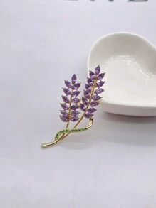 1pc Purple Tassel Brooch, 2025 New Fashionable Cheongsam Accessory And Exquisite Barley Flower Pin For High-End Women's Wear Valentines, Mom, Mother, Mother's Day, Gift