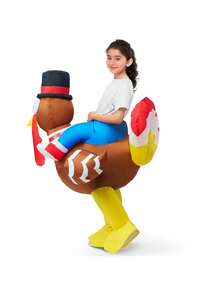 Spooktacular Creations Thanksgiving Turkey Inflatable Costume, Blow up Costume Riding a Turkey Ride-on for Thanksgiving Party, Cosplay event, Outdoors Show Party - Multicolor - View 3