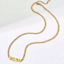 1入組生肖字母吊墜項鍊，送給畢業生、朋友、戀人完美禮物