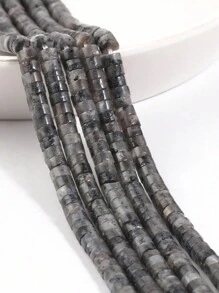 4x2毫米天然寶石豪萊石瑪瑙石英碧玉圓柱形管子珠子手工diy女士手鏈項鍊珠子,鐳石珠子diy首飾配件 - 彩色 - 查看 10