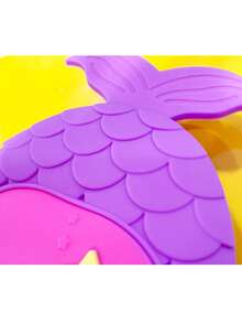 1pc Kids' Crossbody Bag, Soft & Durable Silicone Material, Cute Cartoon Character Design, Squeeze Pop Bubble Feature, Purple - Purple - View 5