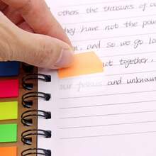 600pcs Self-adhesive Index Tabs 1 Inch File Label Page Marker Colorful Sticky Notes For Writeable Labeling And Categorizing Files - Multicolor - View 6