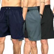 Men Shorts - 黑色 - 查看 1