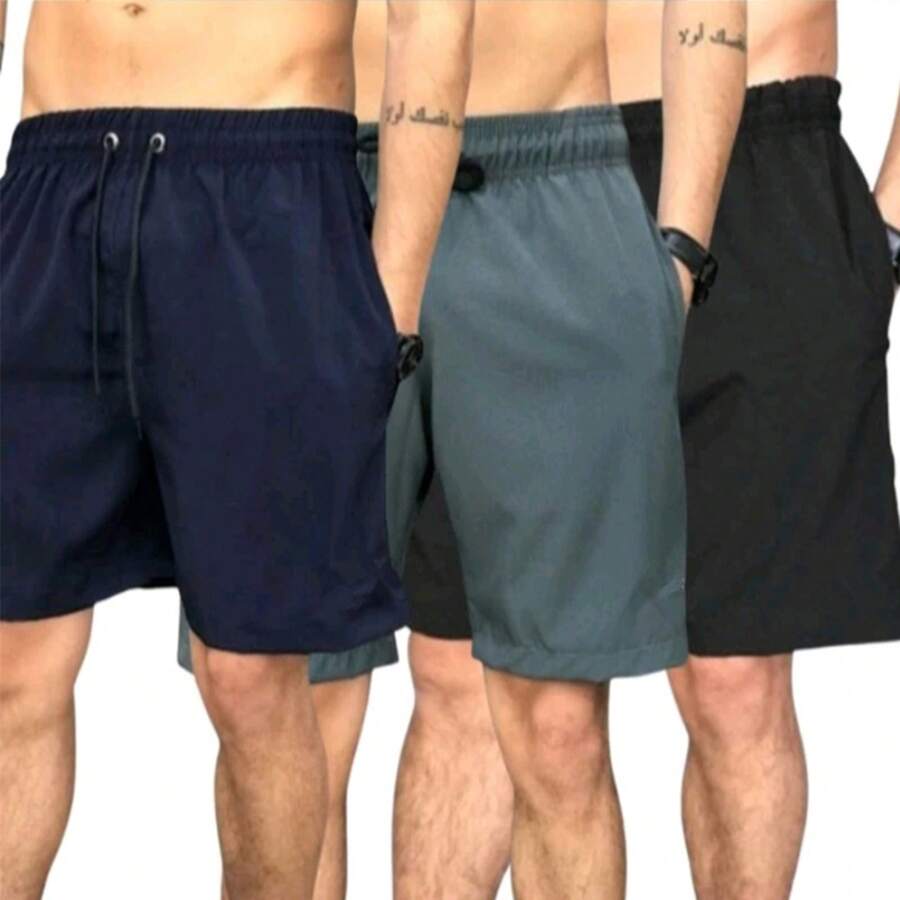 Men Shorts - 黑色 - 查看 1