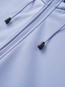 女士薄款抗風保暖軟殼衣,單件 - 淺藍色 - 查看 4