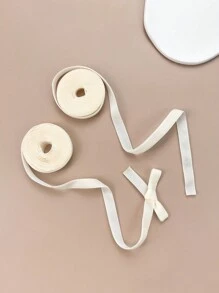 2pcs Sweet & Cool Plushy Rope Ribbon Hair Band For Double Ponytails Casual - Beige - View 1