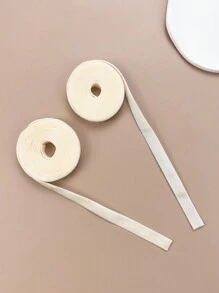 2pcs Sweet & Cool Plushy Rope Ribbon Hair Band For Double Ponytails Casual - Beige - View 2