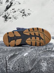 Bottes De Travail D'hiver À La Mode Pour Le Bureau, Résistantes À L'abrasion, Épaisses Et Chaudes
