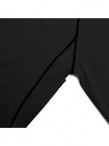 Áo thun thể thao dài tay Raglan cho nam, áo nén cho nam - màu đen - Xem 4