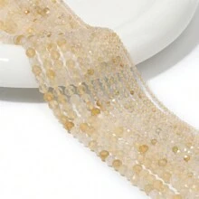 Piedra Natural Facetada 2 3 4mm Citrine Apatita Ópalo Moda Pequeñas Cuentas Espaciadoras Para Fabricación De Joyas Pulseras Diy Collar Para Mujeres