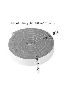 1入自粘式防風隔音門窗密封條,適用於滑動式塑鋼窗 - 灰色 - 查看 5