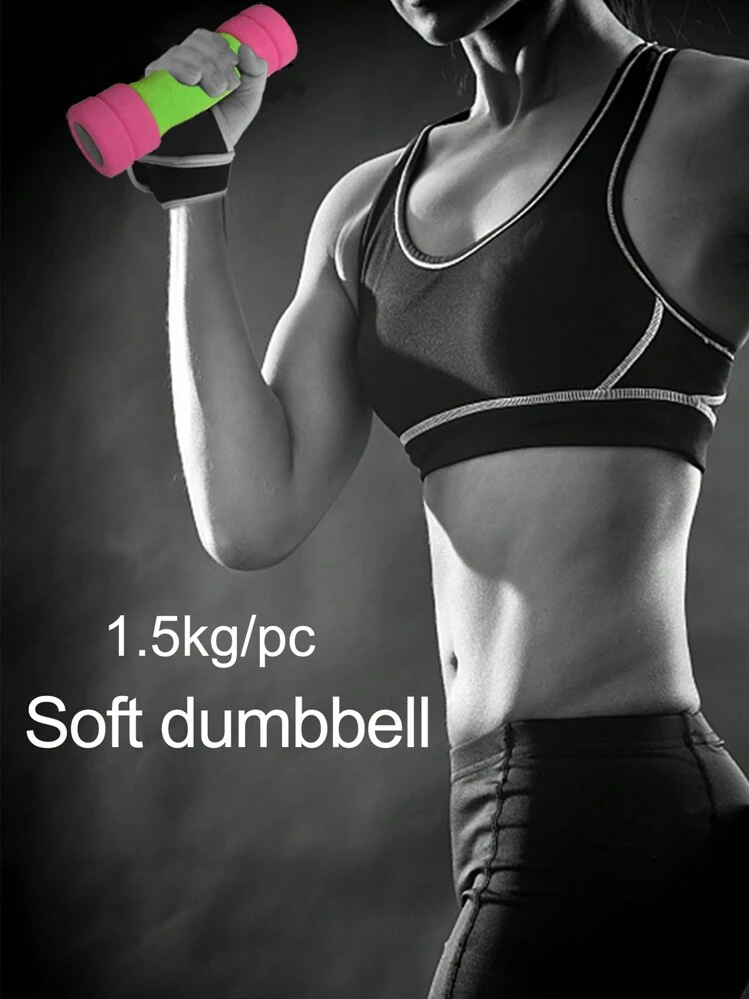 Haltère En Mousse Douce Pour Gymnastique Pour Femme De 1,5 Kg - Multicolore - Voir 1