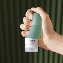 3Pcs Travel Split Bottles Portable Makeup Remover Sample Empty Bottles, Semi Circular Silicone Extrusion Split Bottles For 60Ml Shampoo, Cosmetics, Shower Gel Split Bottles Travel/School/Home, Living Room Home Bedroom Bathroom House Decor, Travel Stuff, Wedding, Party, Birthday, Gifts For Men Mom Dad Friends, New Years, Accessories, Funny Gift - Multicolor - View 3