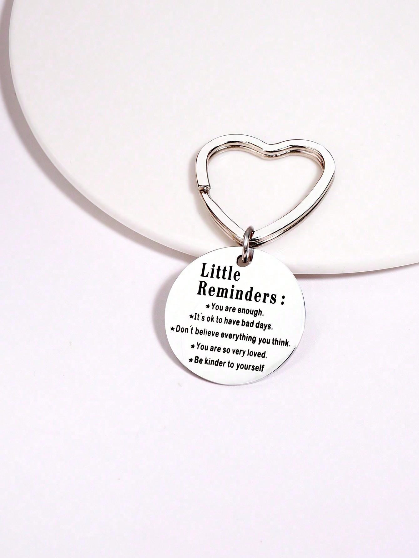 Little Reminders Keychain, Mental Health Gift, You Are Enough
