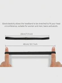 4pcs Black Sports Headbands - View 2