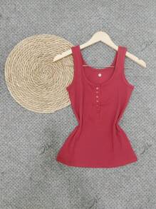 Women Tank Tops & Camis - Red - View 2