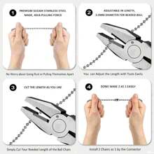 2pcs/set Ceiling Fan Pull Chain Extender Decorative Ornaments Extension For 12 Inches Fan Pulls Light And Fan For Ceiling Light Lamp Fan Chain Lamp Light Cooper - Bronze - View 4