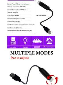 1 Peça Céu Estrelado Noite Romântico Liderada Usb Galáxia Estrela Lâmpada Do Projetor Para Teto Do Carro E Quarto Teto