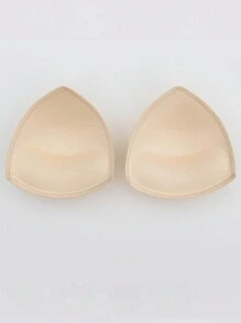 2 Piezas De Relleno Para Brasier Femenino, Transpirables, Finos Y Gruesos En Forma Triangular/redonda - Albaricoque - Ver 4