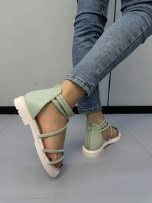 Dép bệt Nữ - màu xanh lá - Xem 5