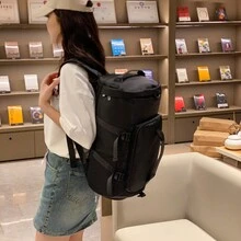 瑜伽健身房間運動包帶鞋格戶外遊玩後背包運動包適用於