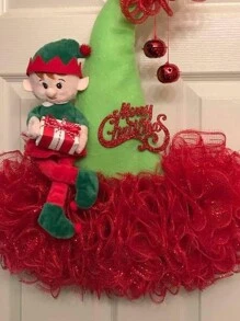 10 Yards Christmas Ribbon, Wired Edge Ribbon For Christmas Crafts Wreath Decoration, Holiday Decorative Mesh Ribbon In Red, Green, Gold, White And Silver - Multicolor - View 3