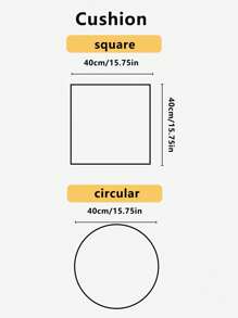 Cojín redondo azul simple para asiento y respaldo, suave y grueso - Azul - Ver 2