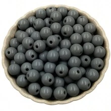 8 ملم موحد اللون أكريليك خرز 100 قطعة