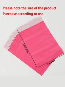 10 件/20 件/30 件万圣节礼品包装袋，自粘式可重复密封厚快递袋，用于物流运输，防水，1 卷透明包装密封胶带，快递礼品盒固定捆扎带 - 粉色 - 查看 2