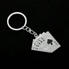 個性化街頭嘻哈搖滾金屬創意鑽石鑰匙扣個性化汽車鑰匙扣小商品促銷禮品吊墜袋配件禮品,玩具,配件,少女女大學生,新菜鳥和白領之選