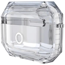 Funda para AirPods Pro Case Carcasa,Funda Protectora Transparente a Prueba de Caídas Suave Funda de Shock-Absorción TPU 360° Protección ，Compatible con AirPods Pro - Blanco - Ver 1